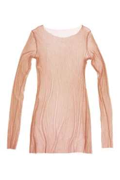t de tul, tulle top cuivre