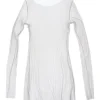 t de tul, tulle top ivoire