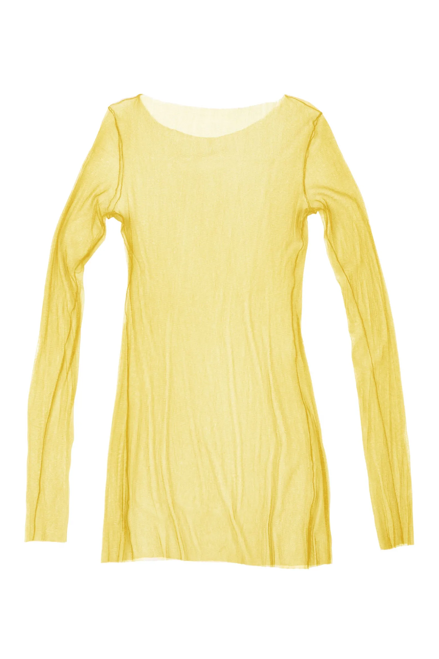 t de tul, tulle top jaune