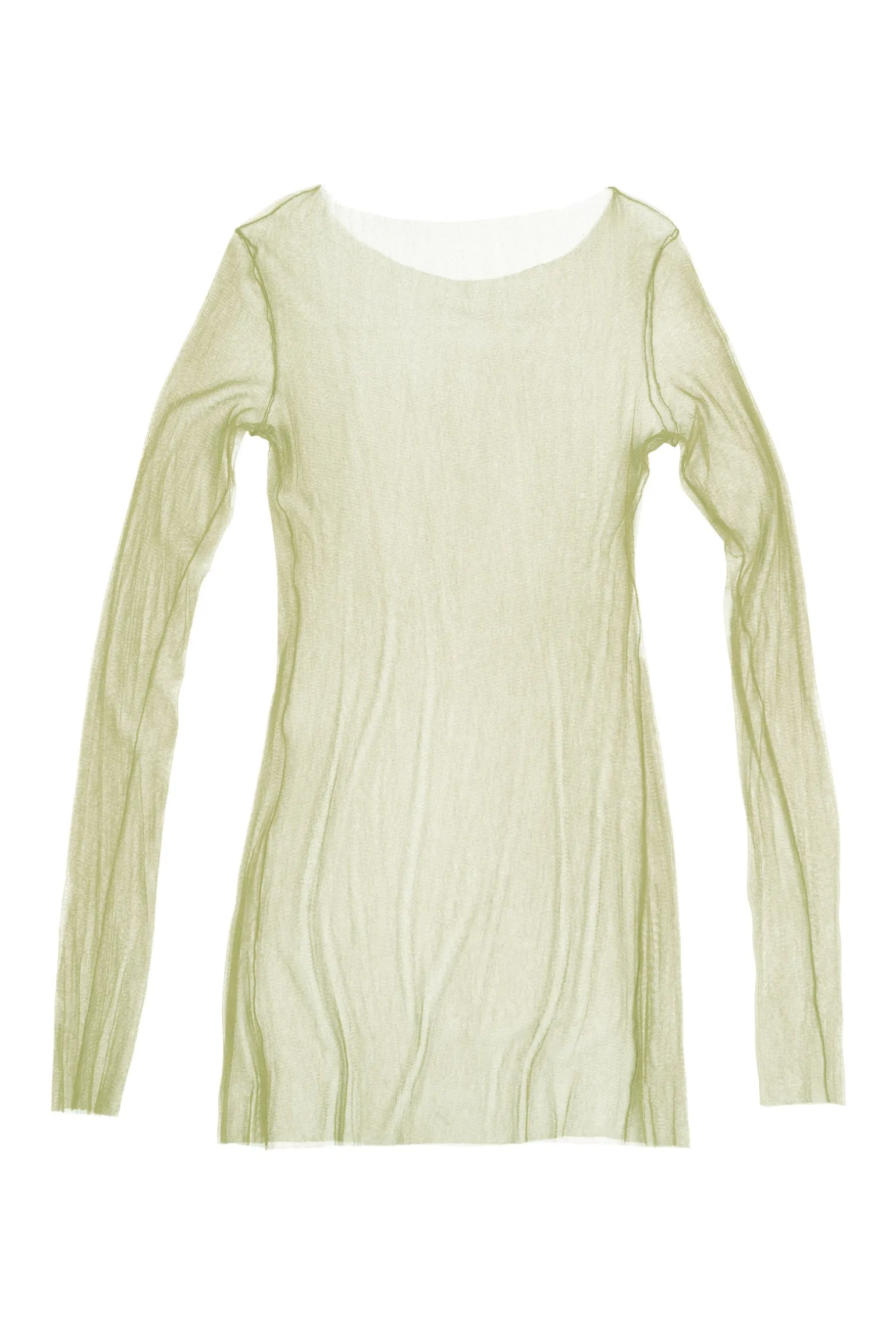 t de tul, tulle top kaki