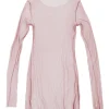 t de tul, tulle top lilas