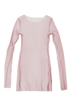 t de tul, tulle top lilas
