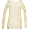 t de tul, tulle top limonade