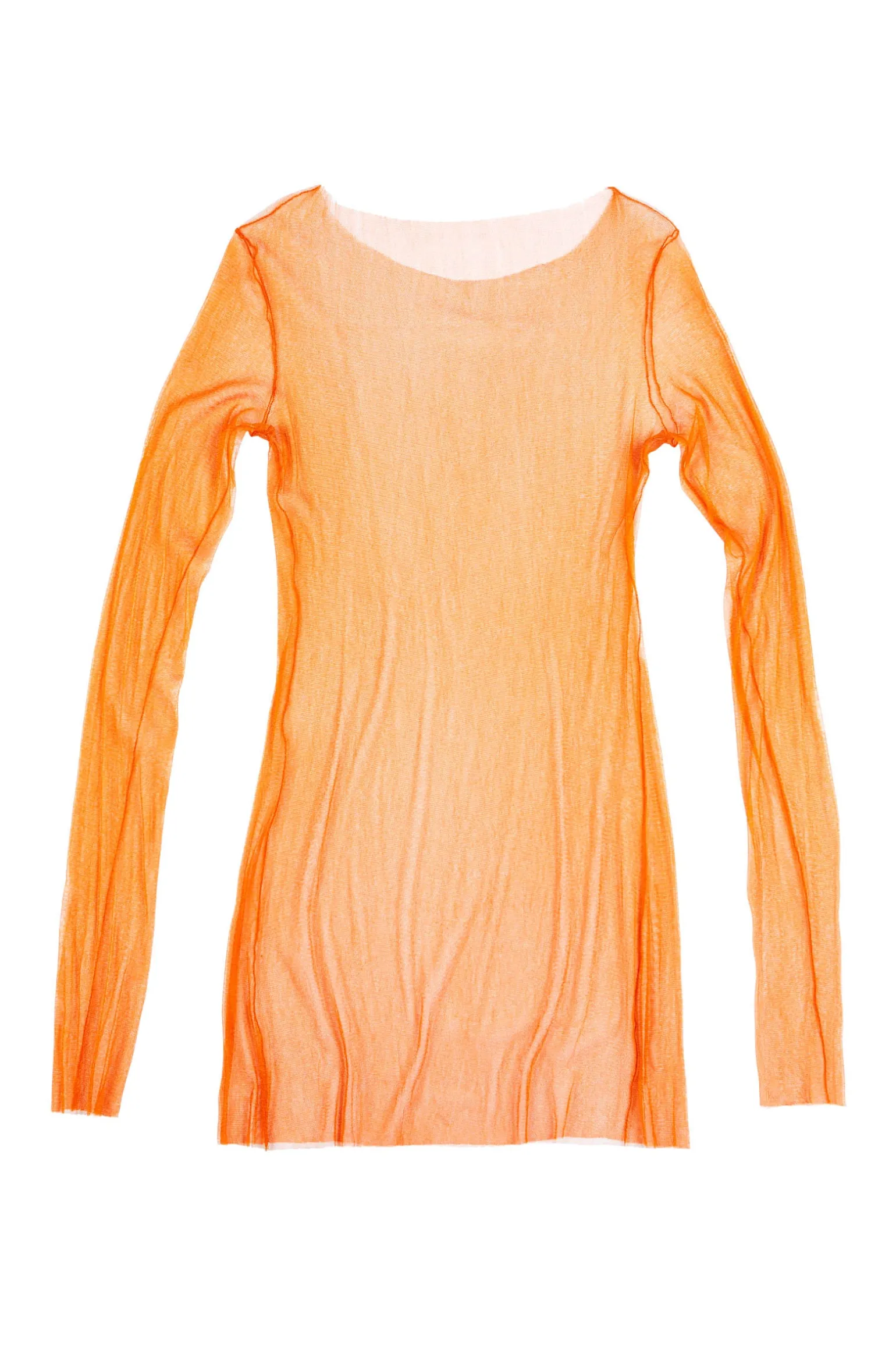 t de tul, tulle top orange