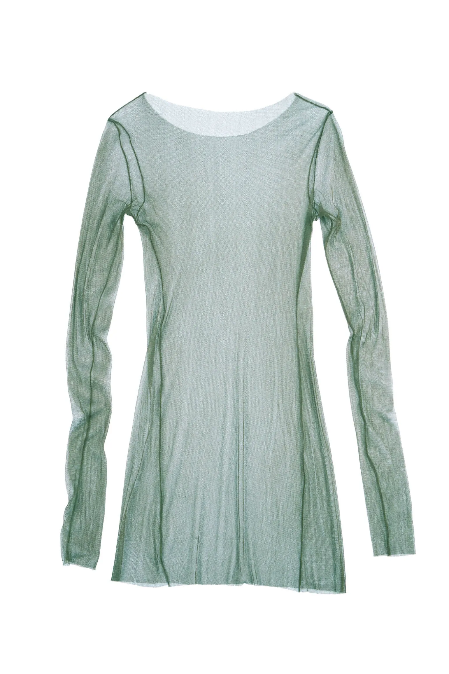 t de tul, tulle top vert fonce