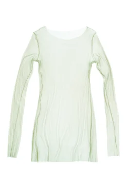 t de tul, tulle top vert paradis