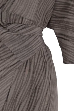 Tarantella, calma print silk dress