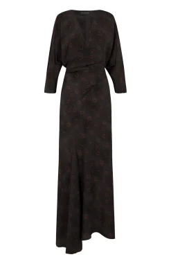Tarantella, daria print silk dress