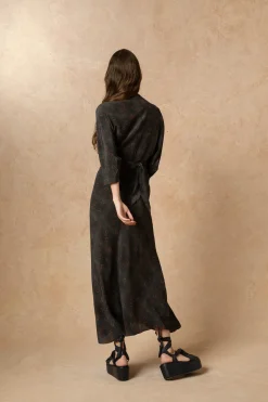 Tarantella, daria print silk dress