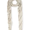 Tilo, gray and brown striped scarf