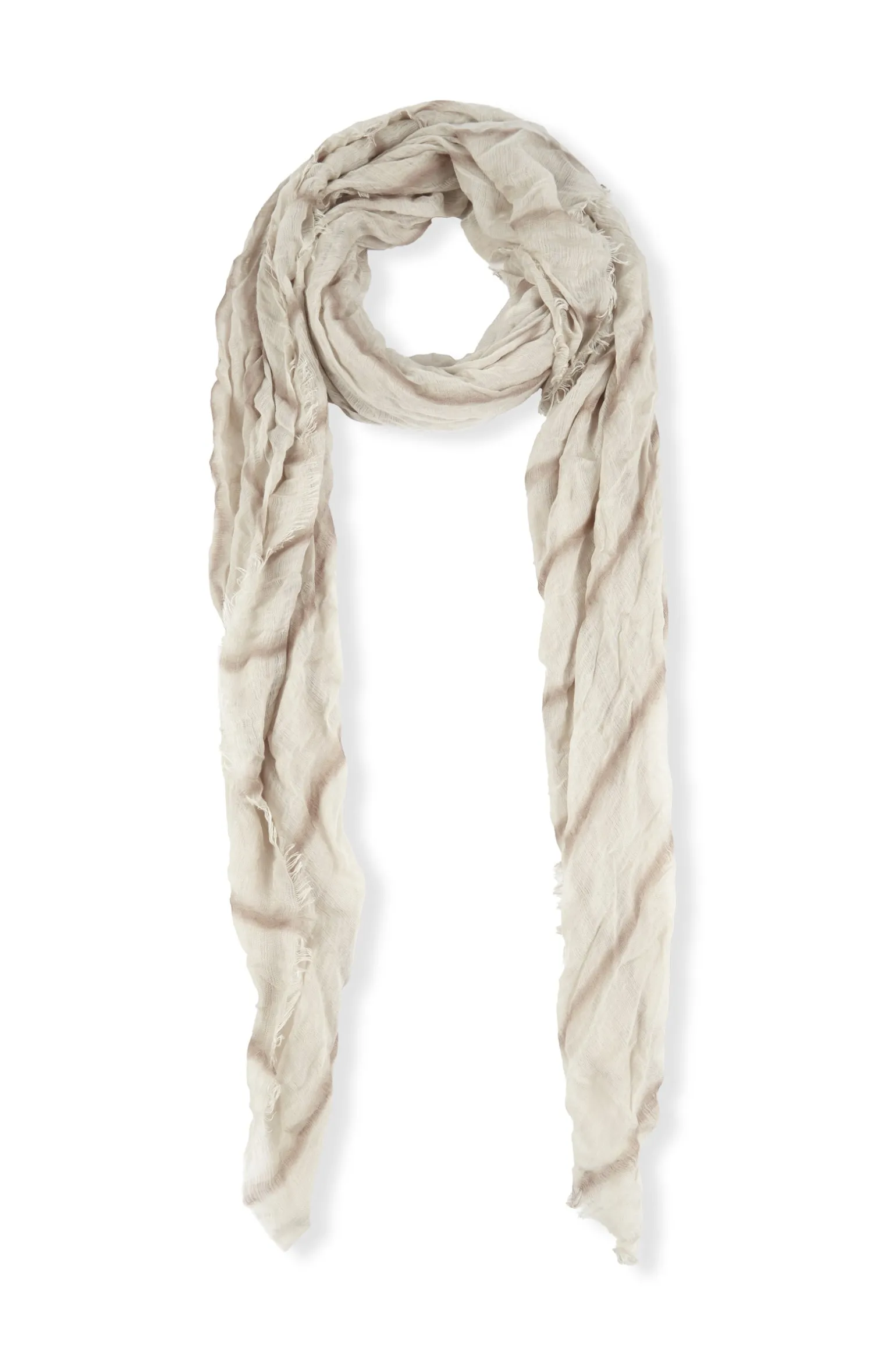 Tilo, gray and brown striped scarf