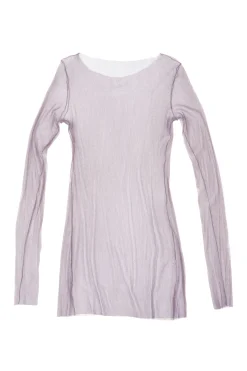 tulle top, mink top