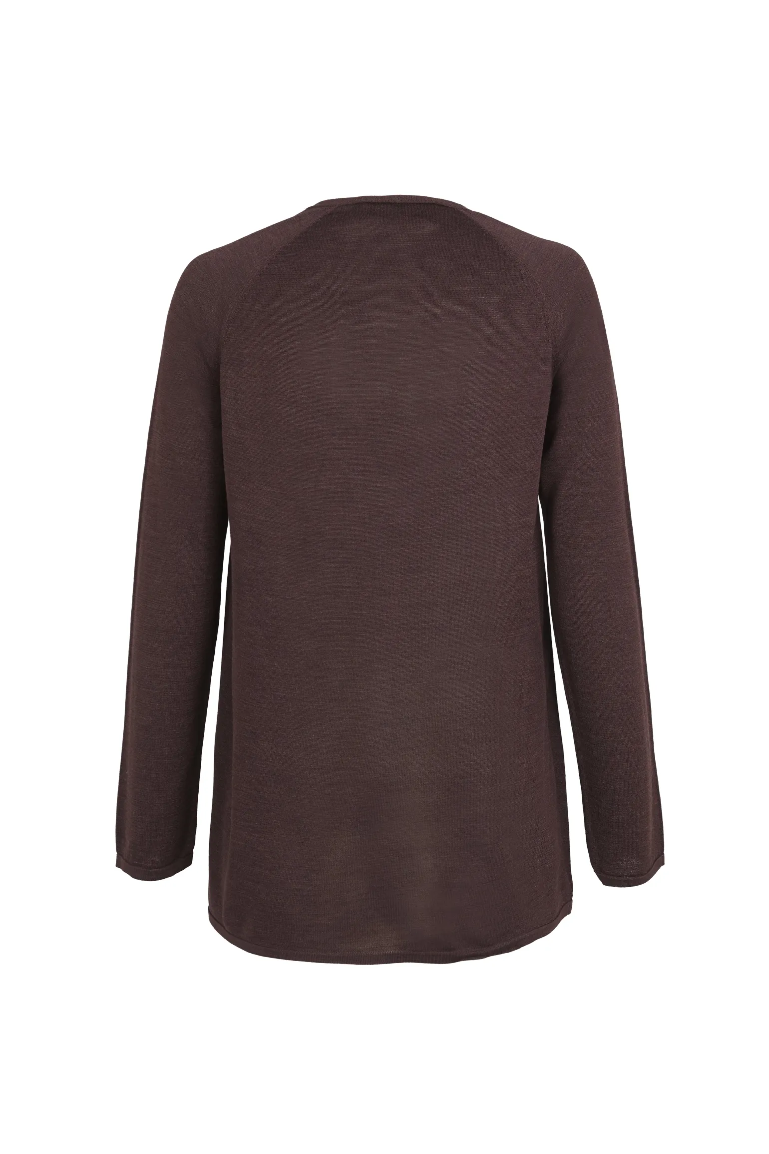 Tussa, aubergine silk knit cardigan