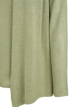 Tussa, green silk knit cardigan