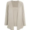 Tussa, nacar silk knit cardigan