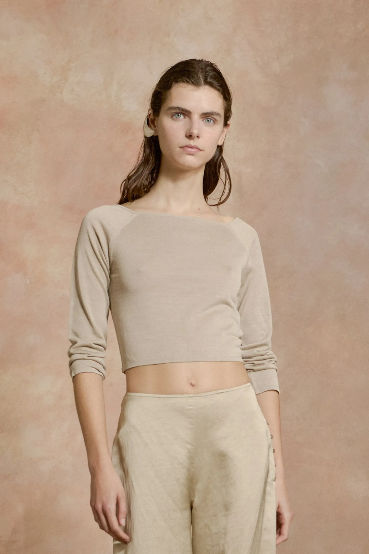 Tussa, nacar silk knit top