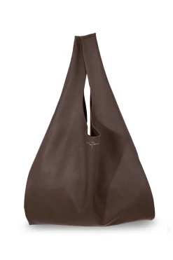U S, small bag in brown leather