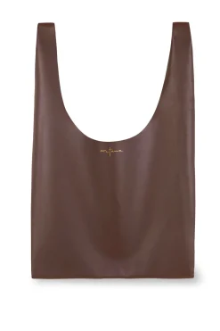 U S, small bag in brown leather