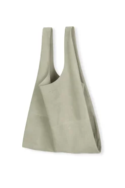 U XL, aqua suede bag