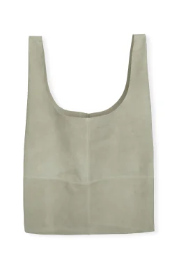 U XL, aqua suede bag