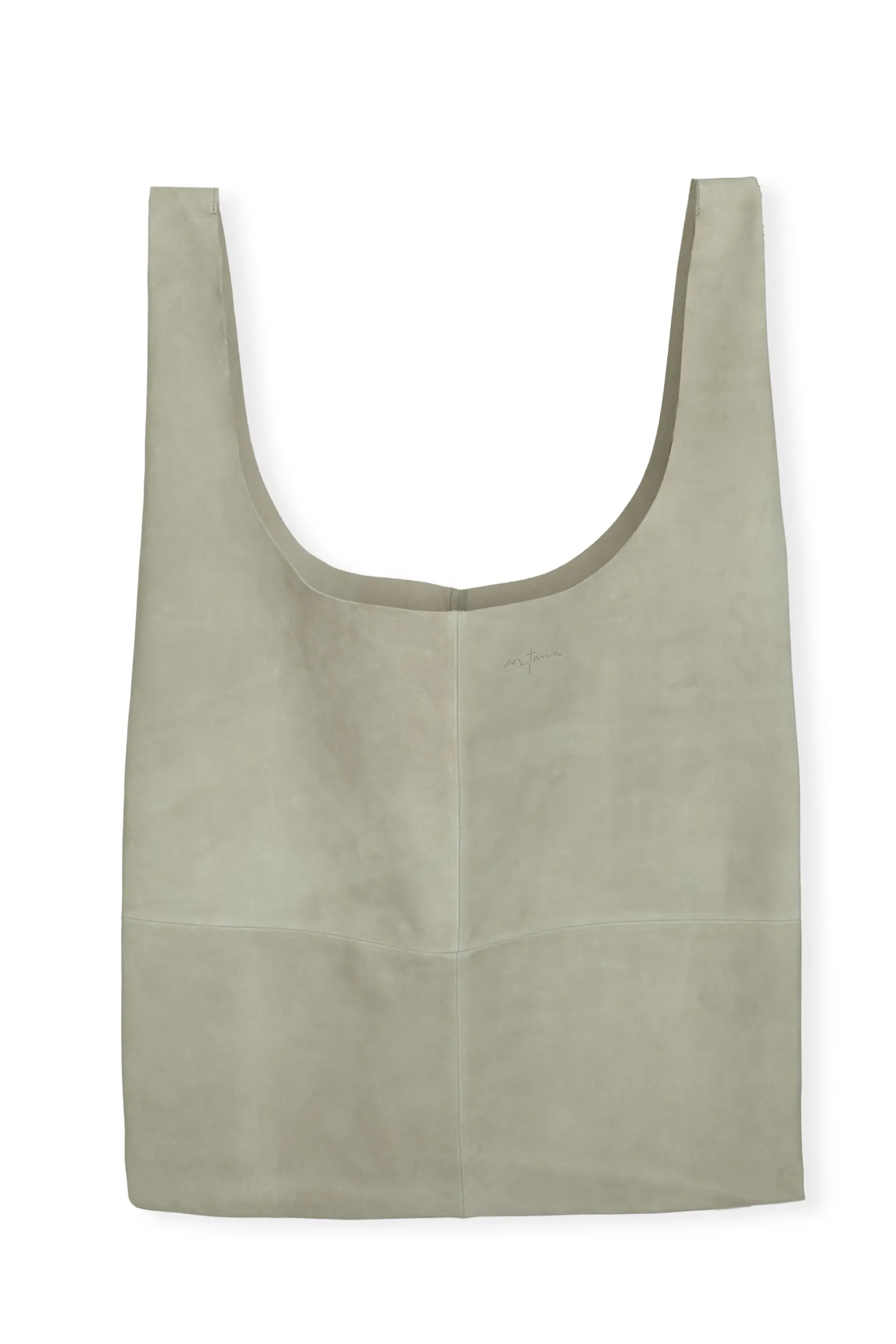 U XL, aqua suede bag