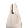U XL, bag in ecru washed cotton