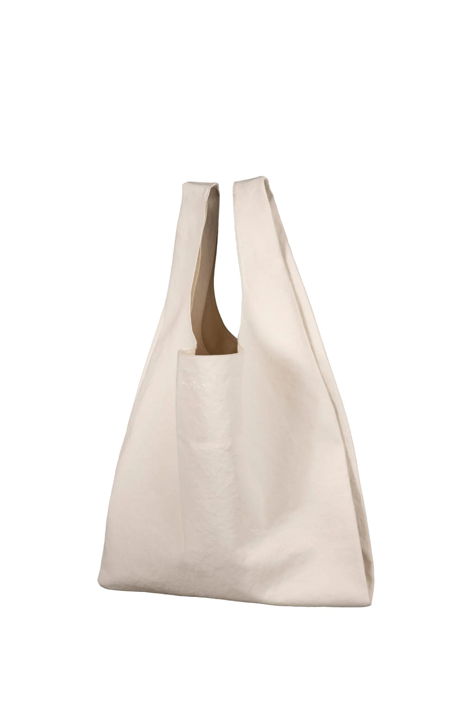 U XL, bag in ecru washed cotton