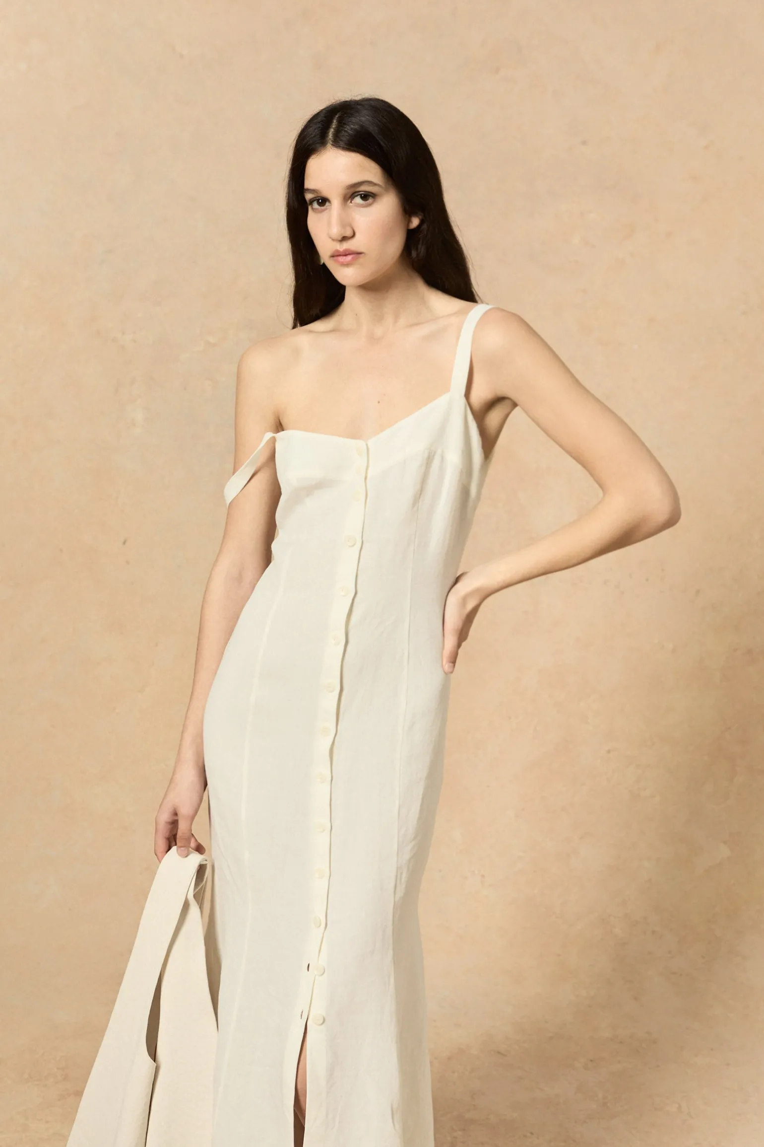 U XL, bag in ecru washed cotton