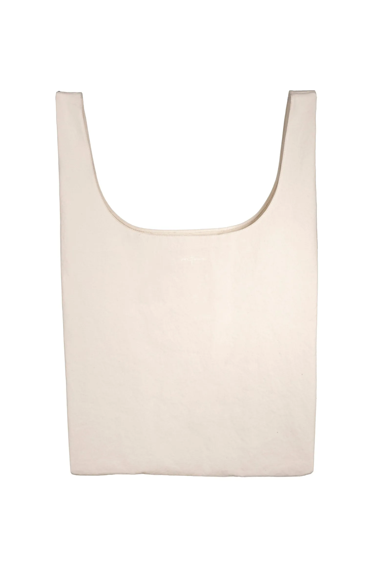 U XL, bag in ecru washed cotton