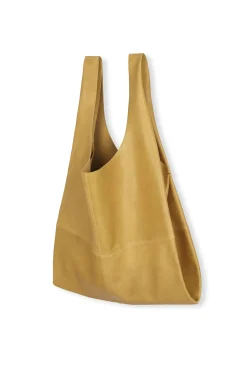 U XL, mustard leather bag