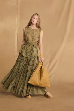 U XL, mustard leather bag