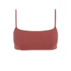 Umi, red bandeau bikini top