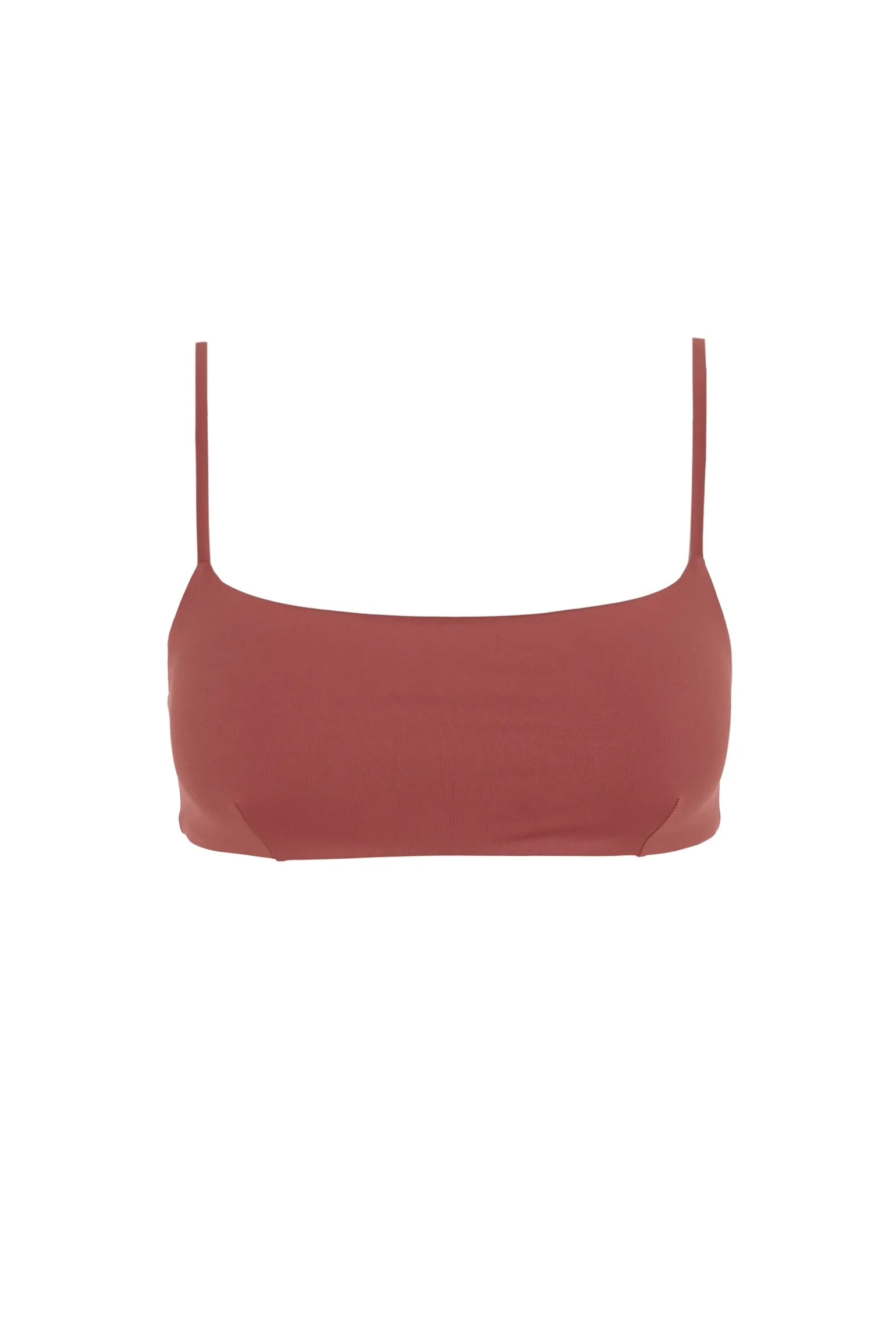 Umi, red bandeau bikini top