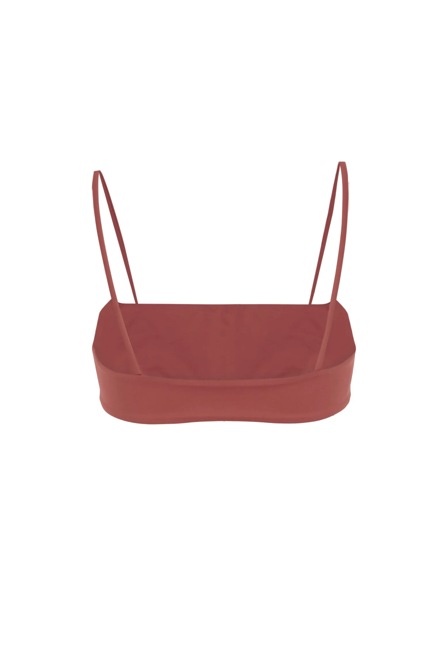 Umi, red bandeau bikini top
