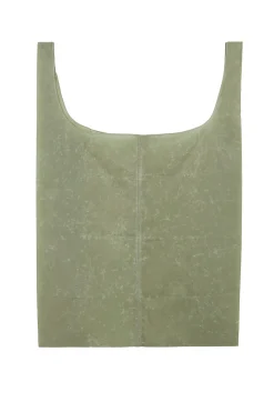 Wax, XL bag in eucalyptus green waxed cotton