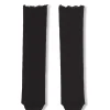 Winter, black wool and cashmere leg warmers