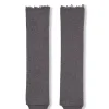 Winter, gray melange wool and cashmere leg warmers