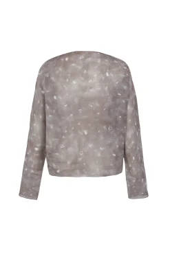 Yo, ayaz print ramie top