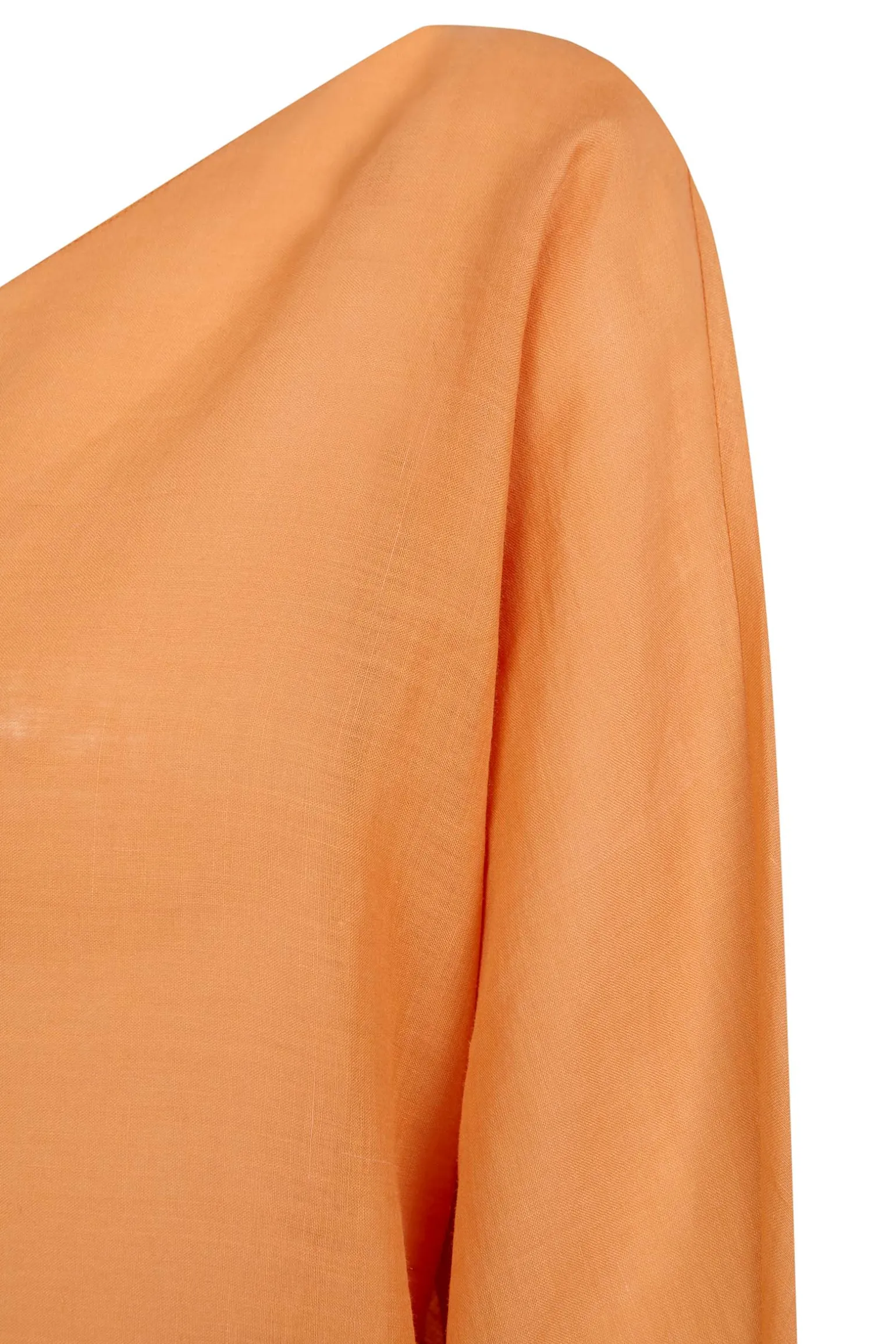 Yo, tangerine ramie top