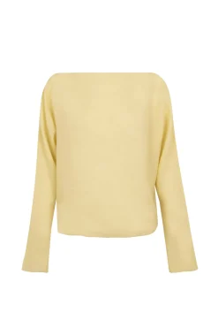 Yo, top de ramio amarillo claro