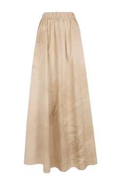 Yoko, fade beige long skirt