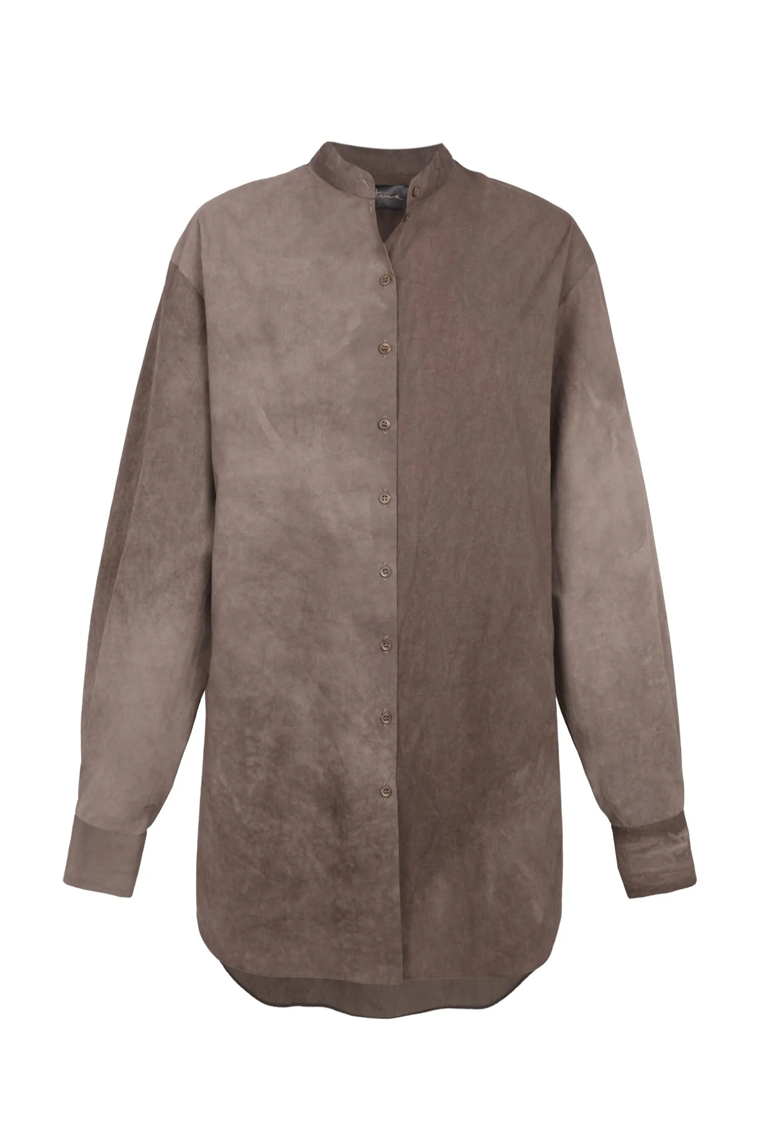 Yoko, fade cocoa poplin shirt