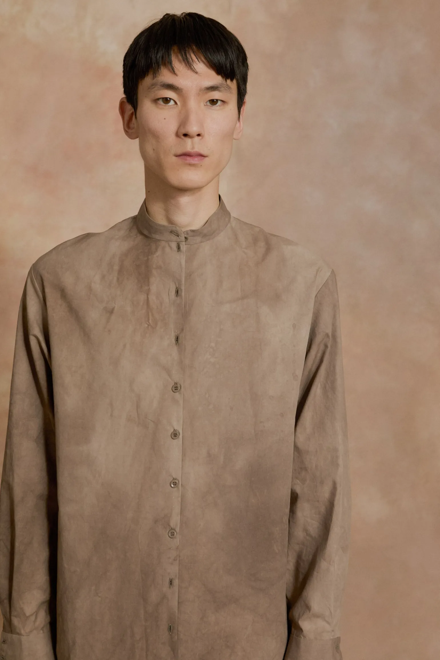 Yoko, fade cocoa poplin shirt