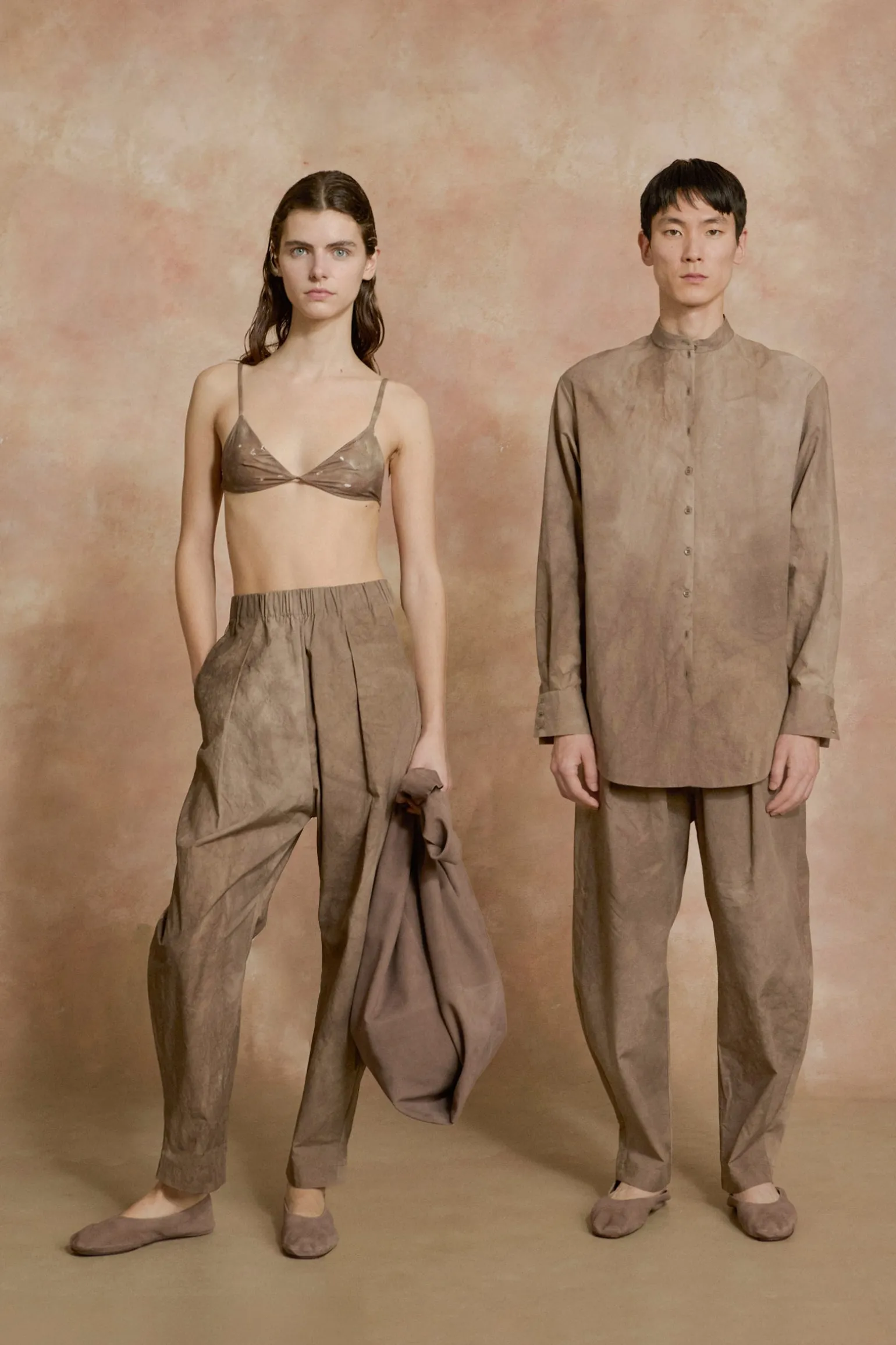 Yoko, fade cocoa poplin shirt