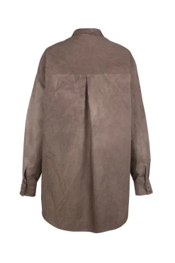 Yoko, fade cocoa poplin shirt