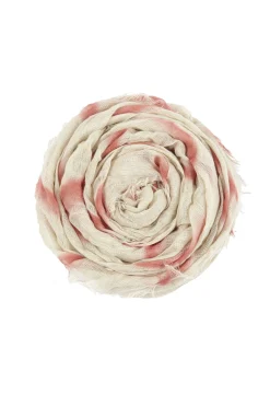 You, red maltinto striped scarf