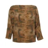 You, taiyo print silk top