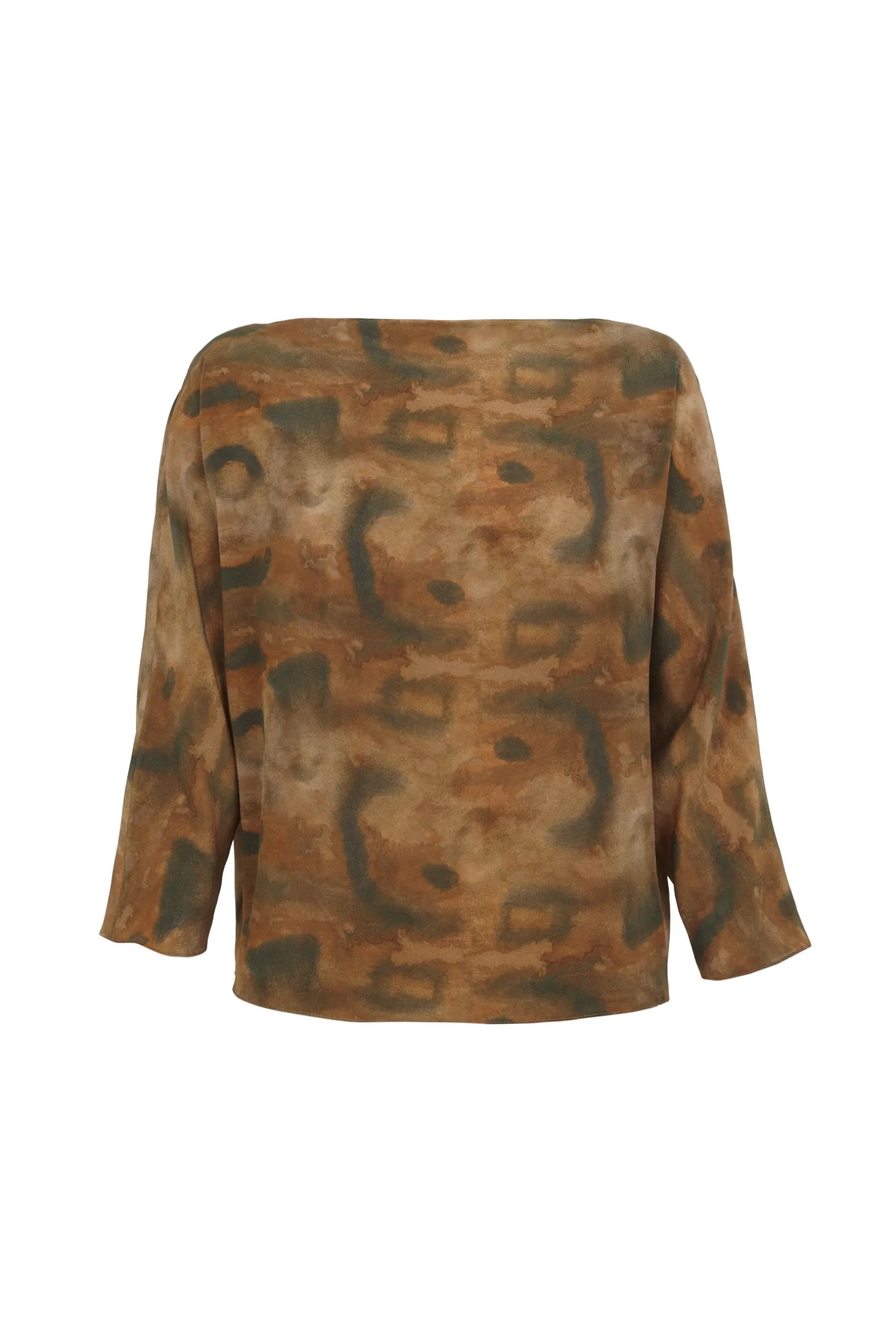 You, taiyo print silk top