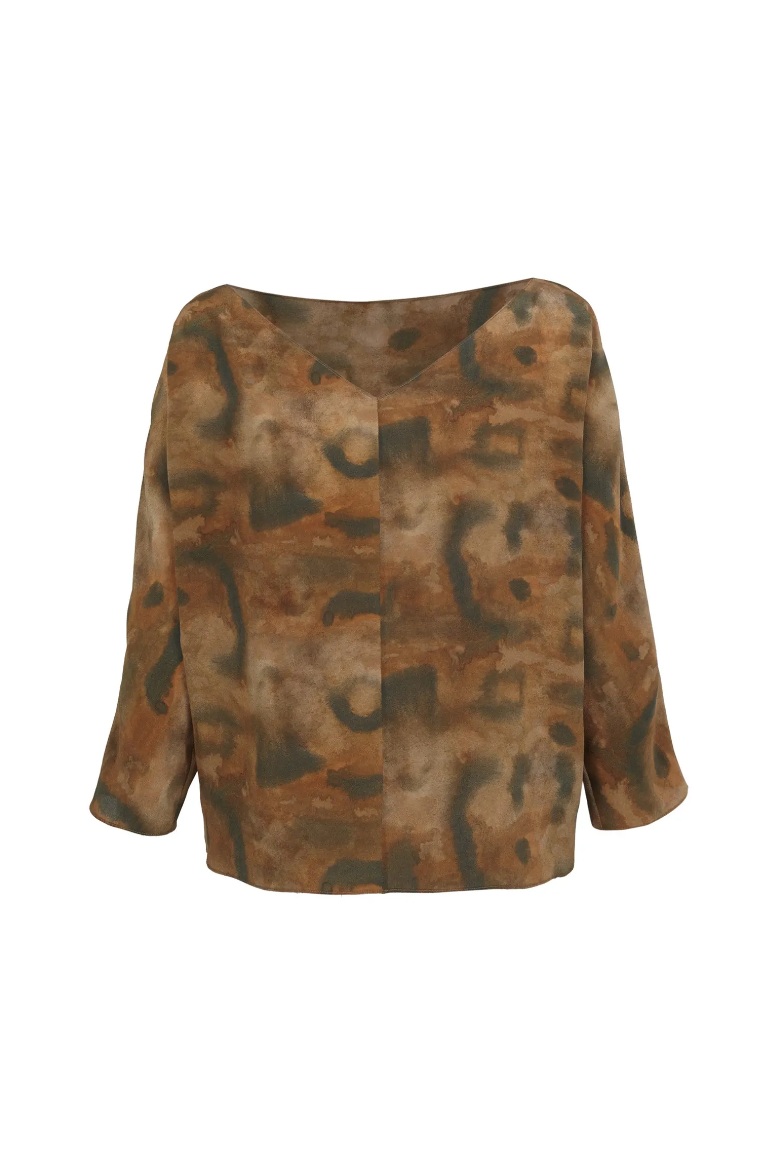 You, taiyo print silk top