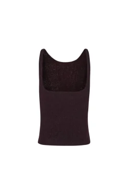 Zakia, burgundy top in baby alpaca, wool and silk